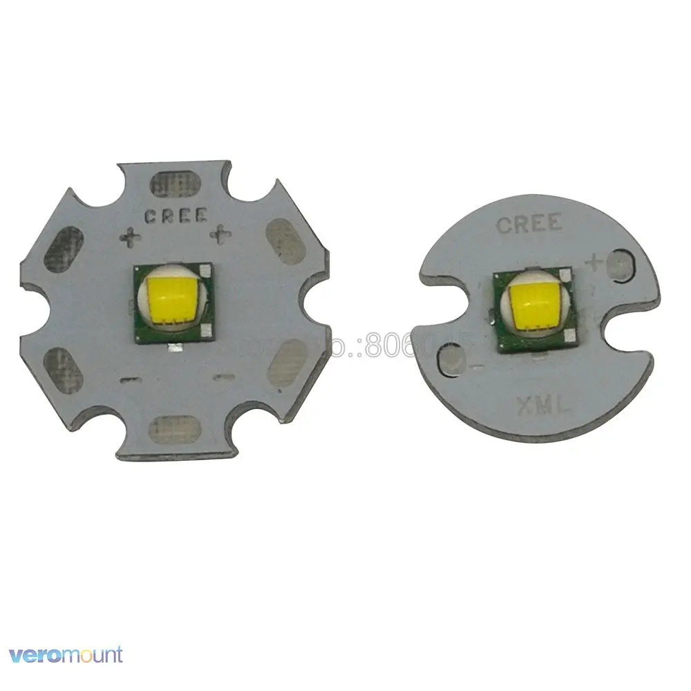 Светодиодный излучатель Cree XML XM-L T6 холодный белый 6500K теплый 3000K нейтральный 4500K 10