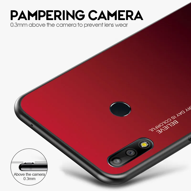 Чехол из закаленного стекла для Asus Zenfone Max M2 ZB633KL роскошный градиентный чехол Pro M1