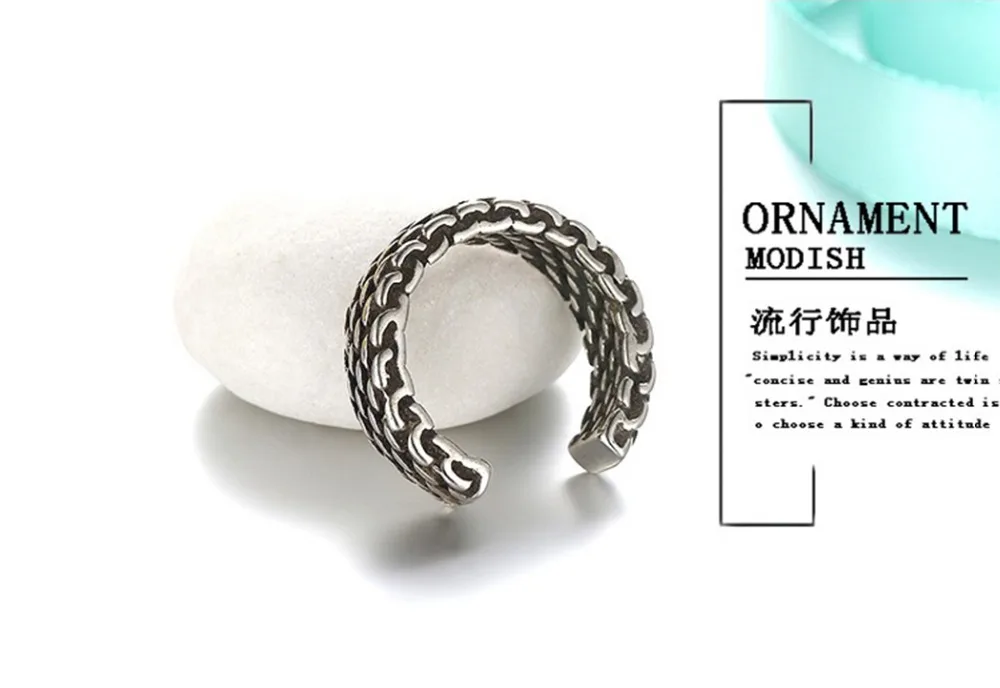 Chandler Unique Tail Wide Antique Net Pattern Ring For Women Men Unisex Open Kunckle Toe Bague Anillos Anel Drop Shipping | Украшения и