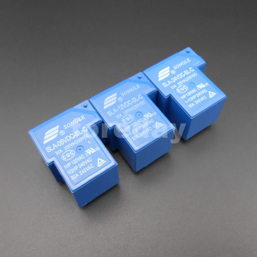 400 шт. синий SLA 05 12 24VDC SL C 6 контактов SONGLE R реле питания 5 в В 24 DC SPST оригинальный 30A