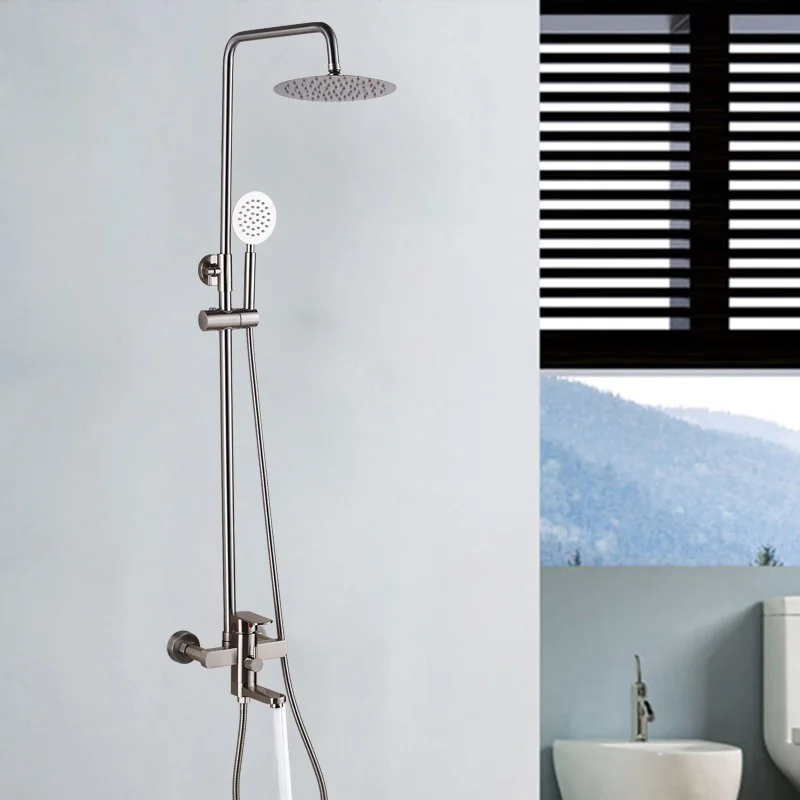 Uythner роскошный настенный 8-дюймовый смеситель для душа ванной комнаты с