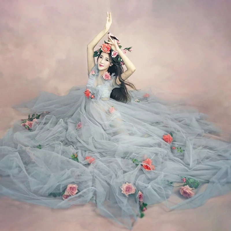 Модный цветочный реквизит для фотосъемки беременных женщин романтическое