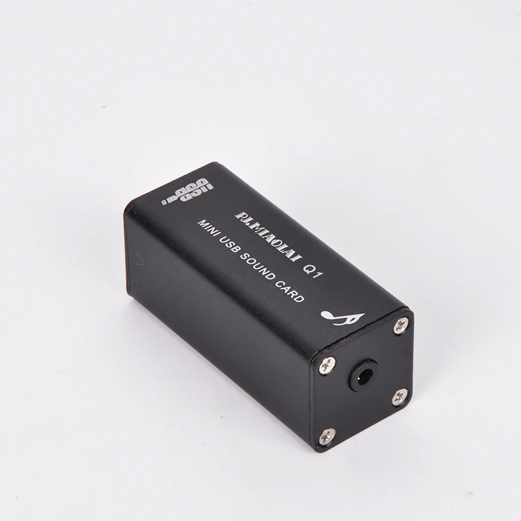 Q1 HiFi мини компьютер внешняя звуковая карта PCM2704 цифровой ПК USB DAC|Усилители для