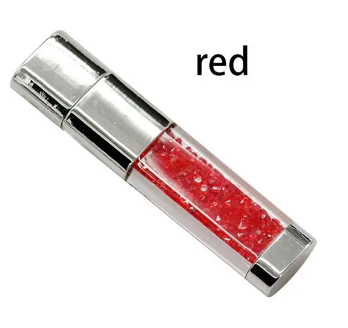 Usb флэш-накопитель в виде пузырька с кристаллами, емкостью 4GB/8GB/16GB/32GB - Цвет: red