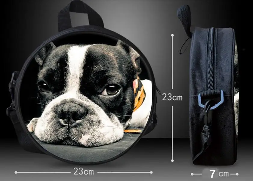 Модный Круглый мини рюкзак для девочек маленькая сумка на плечо в полоску детей