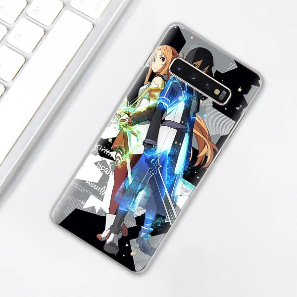 012 Обувь для вечеринки в Стиле косплей Sword Art Online(SAO), чехол для телефона аниме для samsung Galaxy S10e S10 плюс S7 S8 S9 Plus Note 8 9 M10 M20 M30 жесткий чехол Coque - Цвет: 012