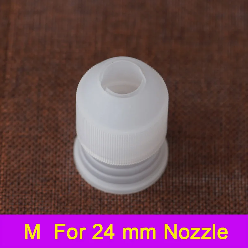 M (For 24mm Nozzle) Насадка для обледенения Соединительный адаптер Соединительный прибор для кондитерского крема украшения конвертер инструменты удобный инструмент для выпечки для украшения торта - Цвет: M (For 24mm Nozzle)