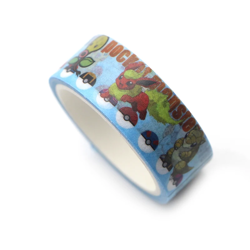 Pocket Monster kawaii мультфильм DIY Скрапбукинг липкая клейкая бумага Васи маскирующая лента печатные узоры наклейки E0615