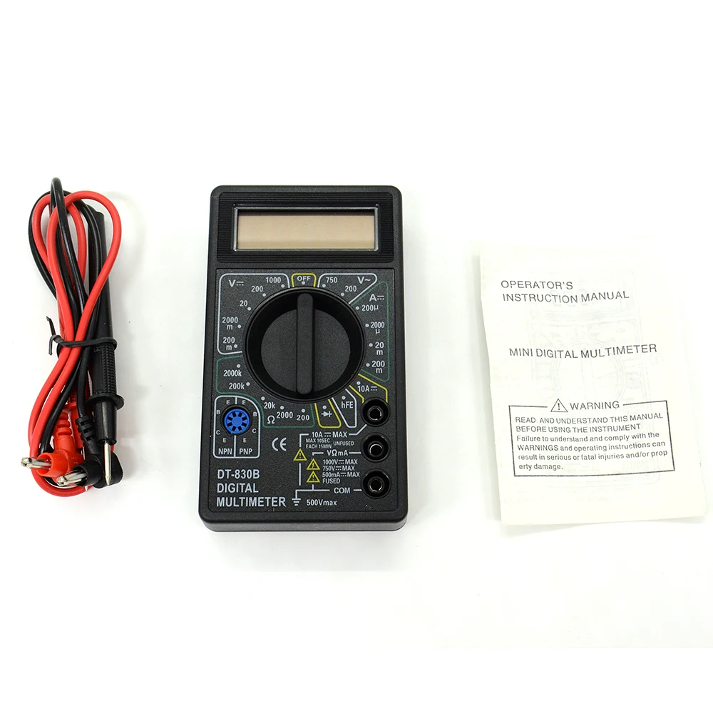 ЖК дисплей цифровой DT 830B Вольтметр Омметр Амперметр мультиметр портативный