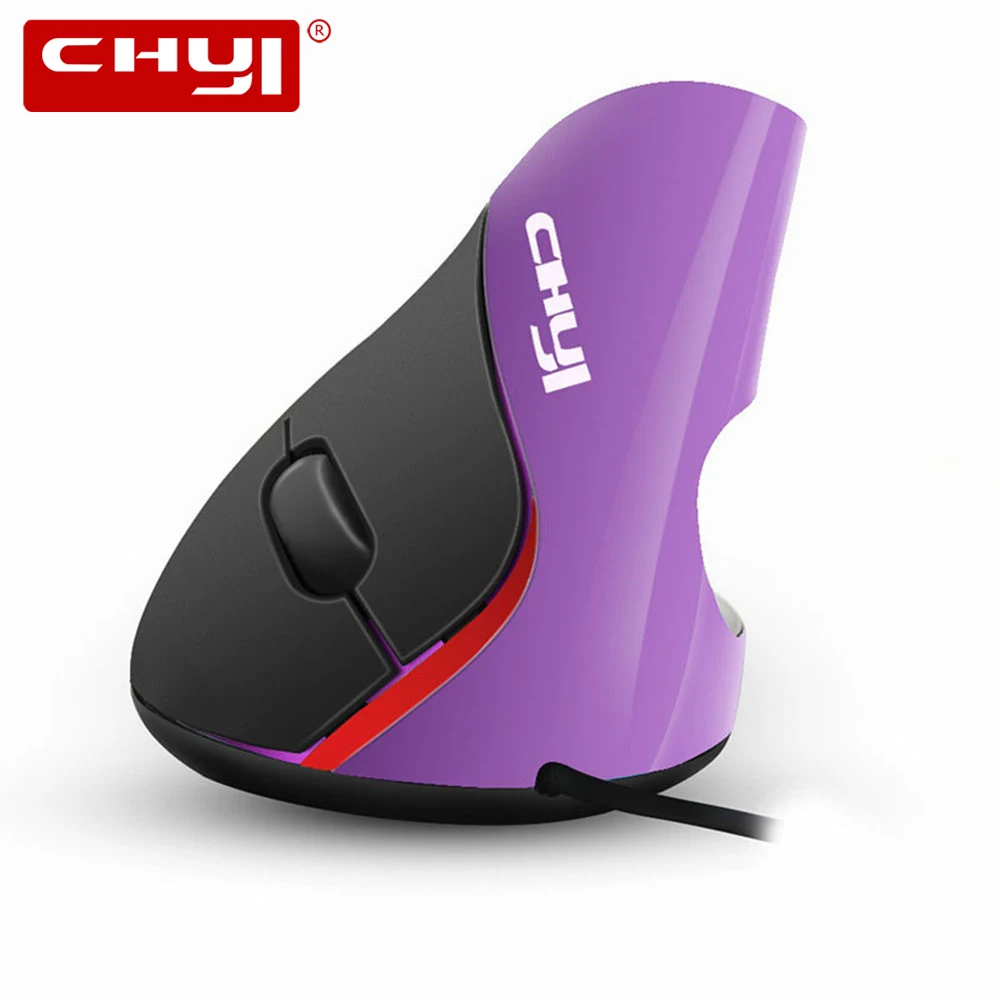 CHYI USB Проводная Мышь эргономичная Вертикальная игровая 1600 Точек на дюйм