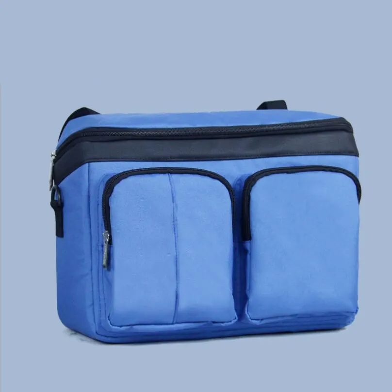 bluegg002 Baby Stroller Bag Diaper Bags Nappy Stroller Organizer Mom Travel Hanging Carriage Pram Buggy Cart Bottle Bag Stroller Accessori - Цвет: bluegg002