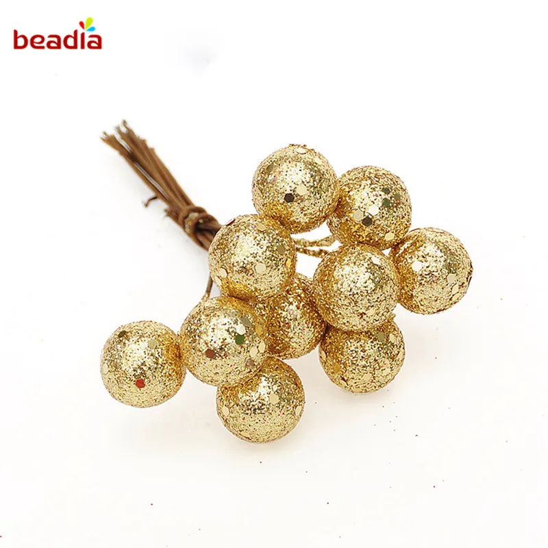 10 шт./пакет красные/серебряные/Золотые елочные шары цветные подвесные украшения