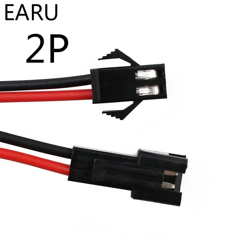 

10Pairs 15cm JST SM 2P 2Pin Plug Socket Male to Female Wire Connector LED Strips Lamp Driver Connectors Quick Adapter