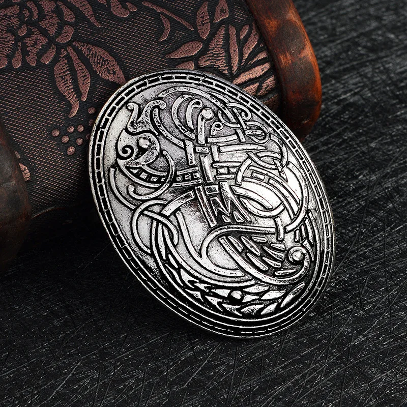 Ювелирные изделия Viking волк графический узор бюстгальтеры Броши амулет для