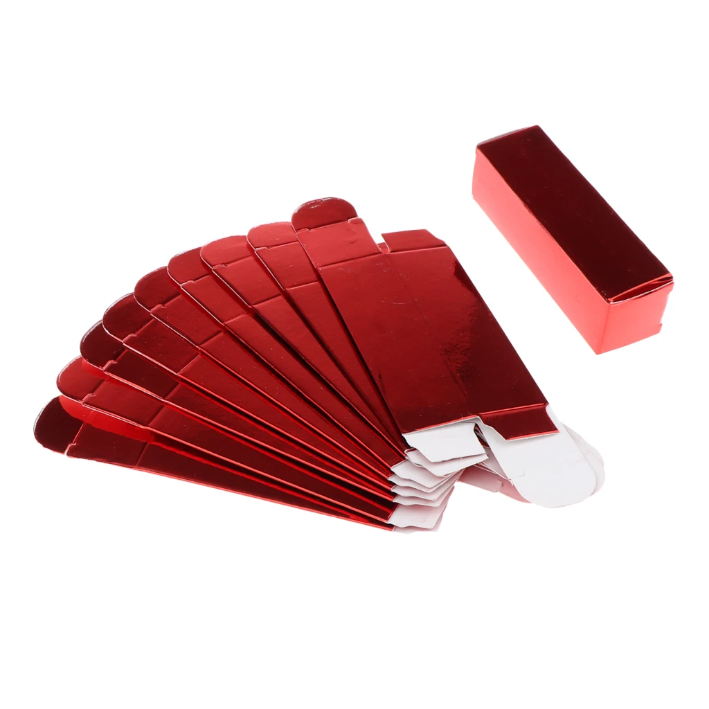 10 шт. губная помада блеск для губ упаковка бумажный чехол коробка поделок