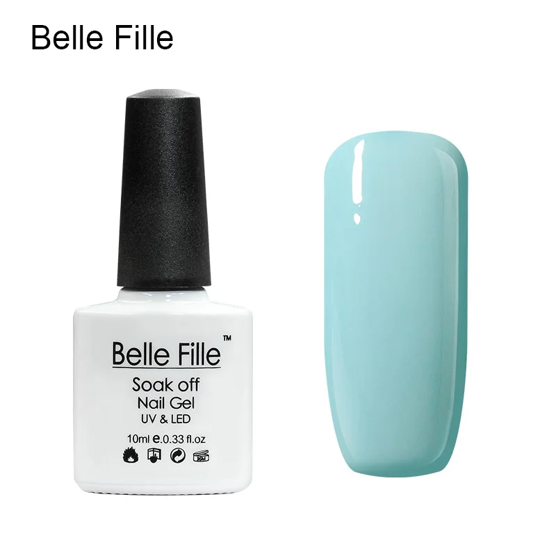 Belle FILLE Лаки для ногтей гель светодиодные УФ маникюр гелем uv синий серии