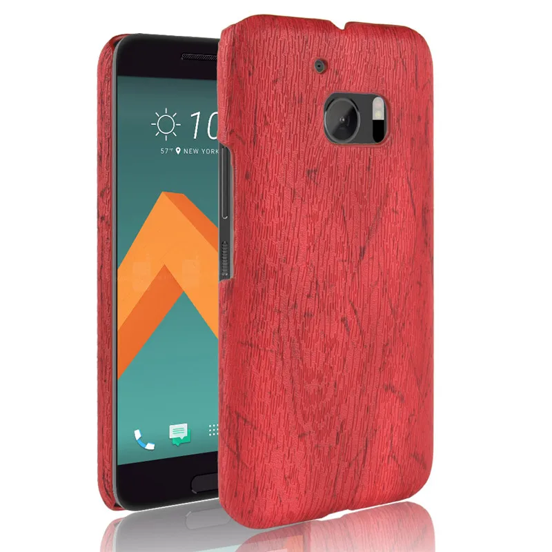 Для HTC M10/HTC 10 Lifestyle/HTC чехол из твердой ПК кожи ретро для телефона с натуральным