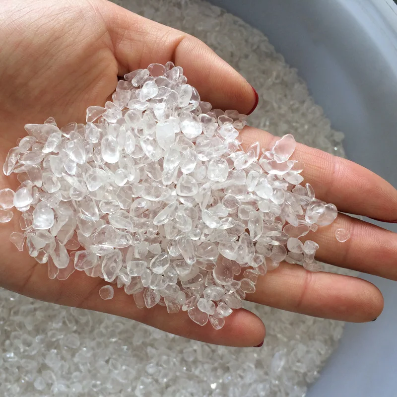 50 г натуральный маленький чип прозрачный белый камень кристалл кварца