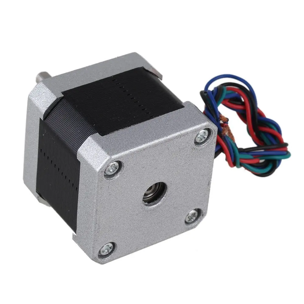 Серебряный двухфазный двигатель 42 мм резьбовой постоянный ток 12 В 1 7 А двухфазные