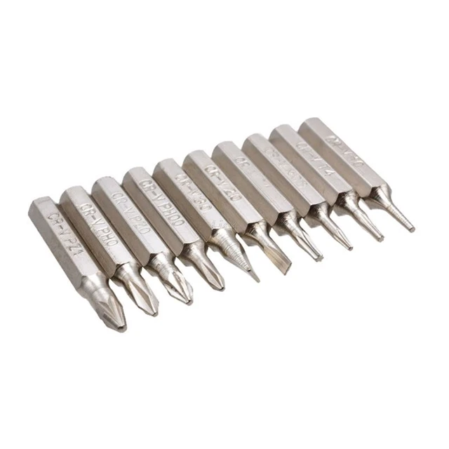 10pcs 28mm Magnetic CR-V Precision Screwdriver Bit Set PH00