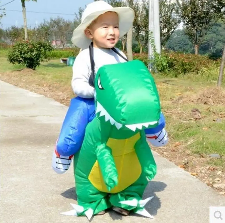 Костюм на Хэллоуин для женщин надувной костюм динозавра веером взрослых и детей