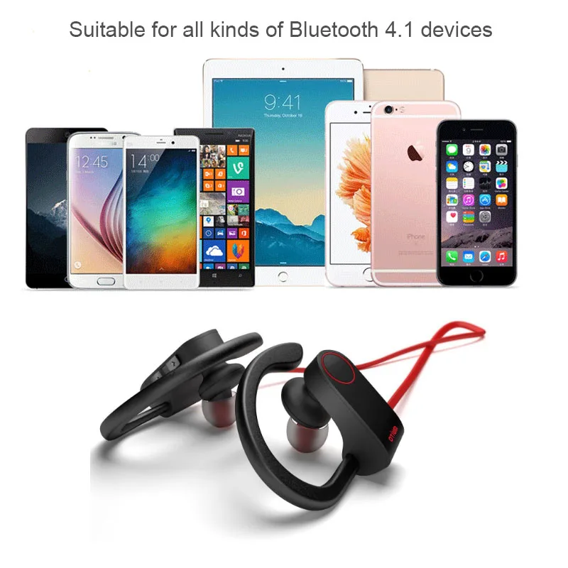 Bluetooth Беспроводные наушники с микрофоном супер бас шумоподавление HD звук