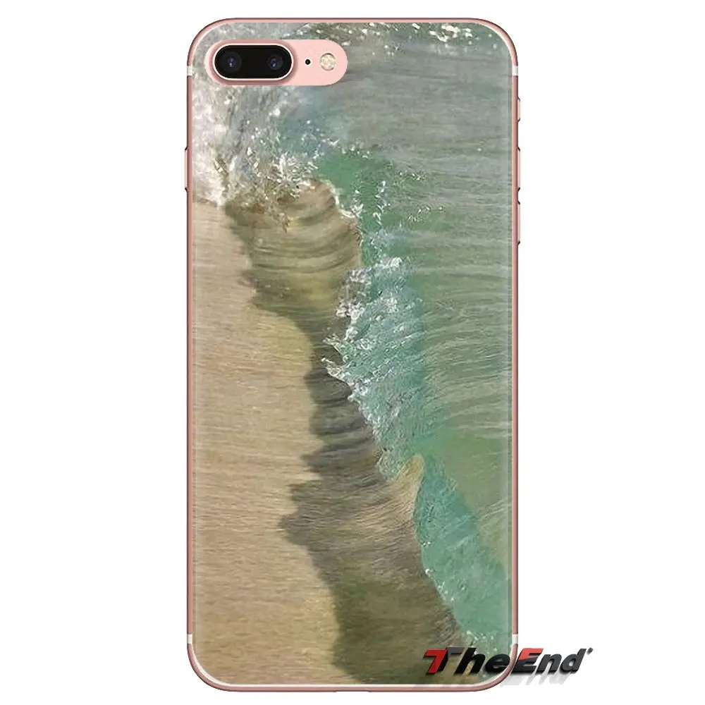 For HTC One U11 U12 X9 M7 M8 A9 M9 M10 E9 Plus Desire 630 530 626 628 816 820 830 Soft Covers Summer nature sea blue Ocean Waves |