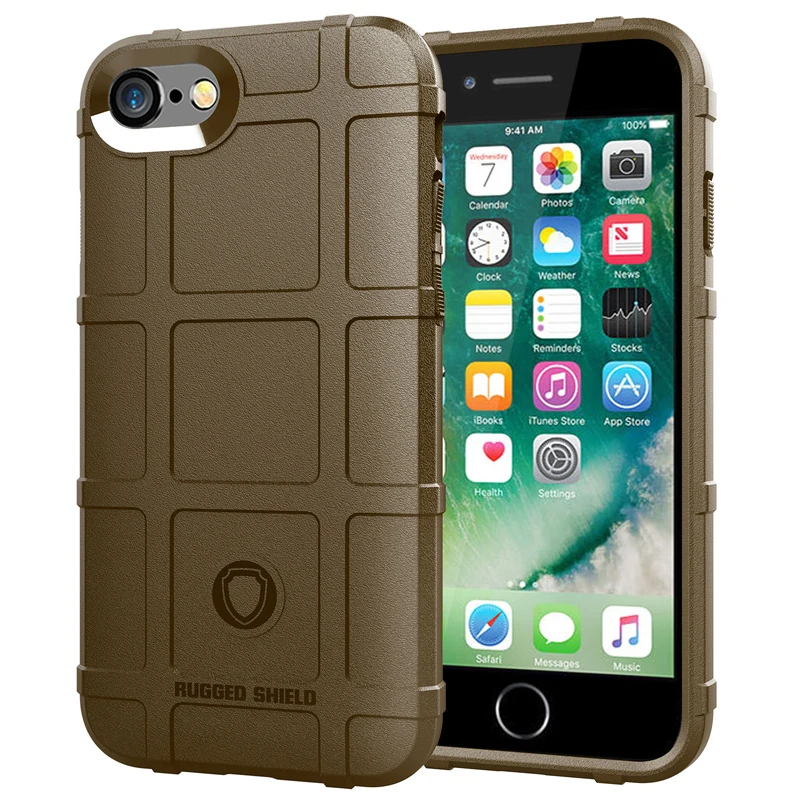 360 Degree Full Body Protection Case for IPhone 7 8 Soft TPU Thick Solid Armor Tactical Protective Cover | Мобильные телефоны и