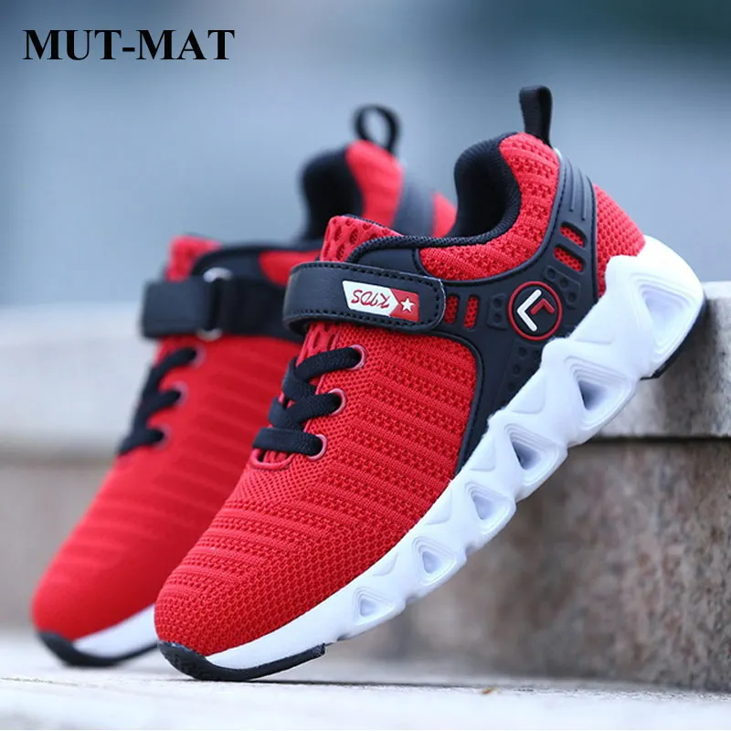 Детская обувь детская осенняя Нескользящая спортивная сетчатые кроссовки для