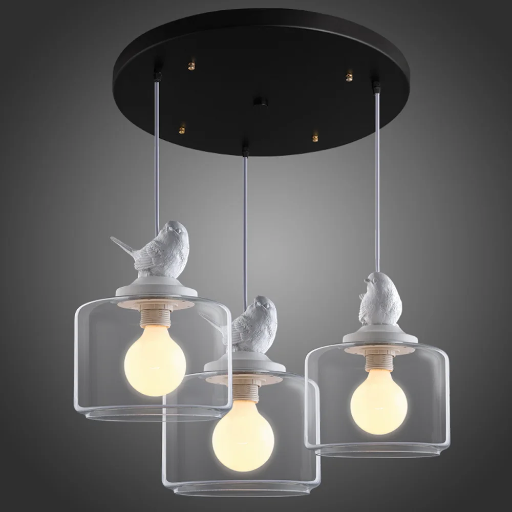 3 головки/комплект подвесной светильник в виде маленькой птицы|bird pendant light|pendant