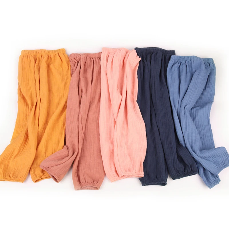 VearDoller Children's Pants Summer Solid Cotton Soft Boys Trousers Casual Girls Bloomers Baby Costume for 1-40Years Kids | Детская