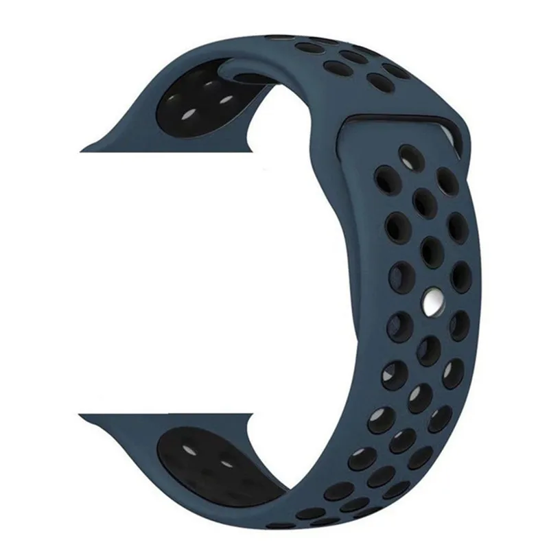 Силиконовые Ремешки для наручных часов Ремешок для Apple Watch серии 4 44 мм 40 мм сменный Браслет для iWatch Группа 42 мм 38 мм серия 3/2/1