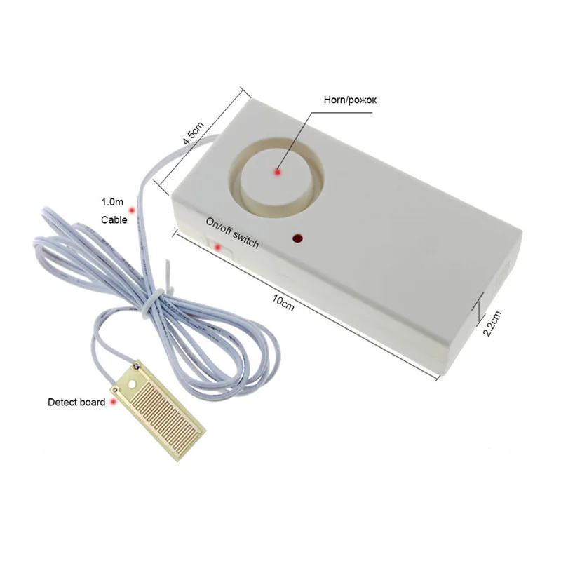 Water Leak Alarm System Water Leaking Detector 120dB Home Security Flood Alert Detection Overflow Sensor Bathroom Accessories