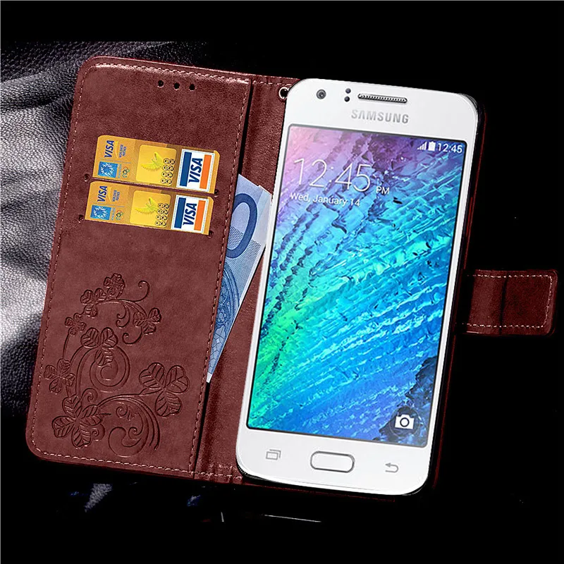 Чехол для Samsung Galaxy J1 2016 мягкий силиконовый и Роскошный кожаный флип чехол J 1 6 Mini