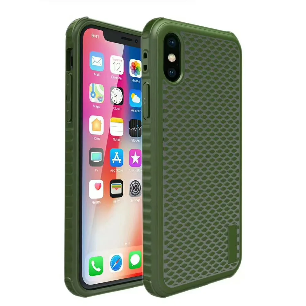 Противоударный чехол для iPhone X/8/7 plus мягкие чехлы телефонов с рыбной чешуей Apple 7