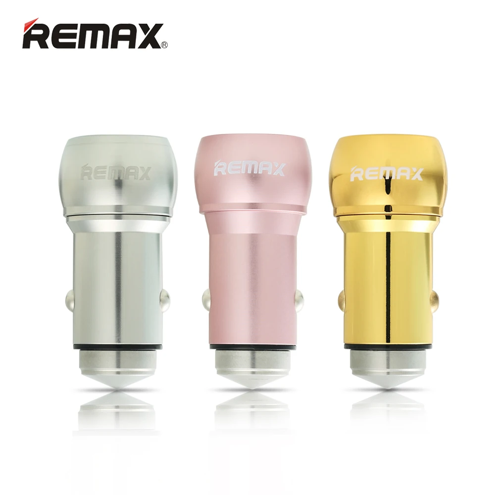 Remax Автомобильное Зарядное Устройство 2.4A Макс Выход Dual USB Порты Аварийный Молоток