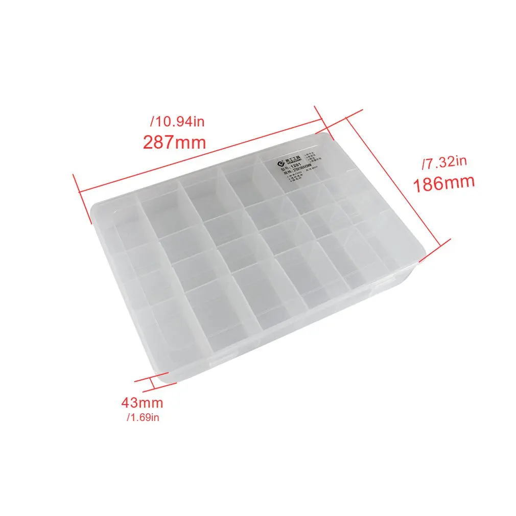 1201 Plastic Tool Box Transparent Toolbox Electronic Components Screw Storage Parts Boxes Wholesale | Инструменты