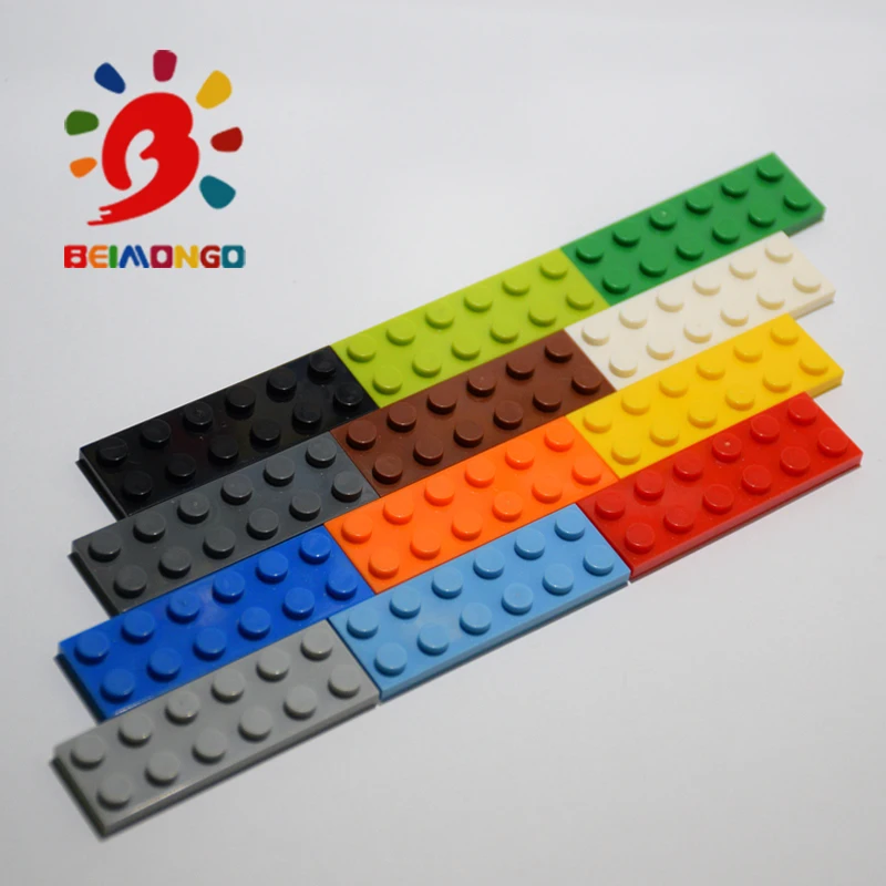 Бесплатная доставка! BEIMONGO блоки пластина 2x6 строительные 80 шт. обучающие и