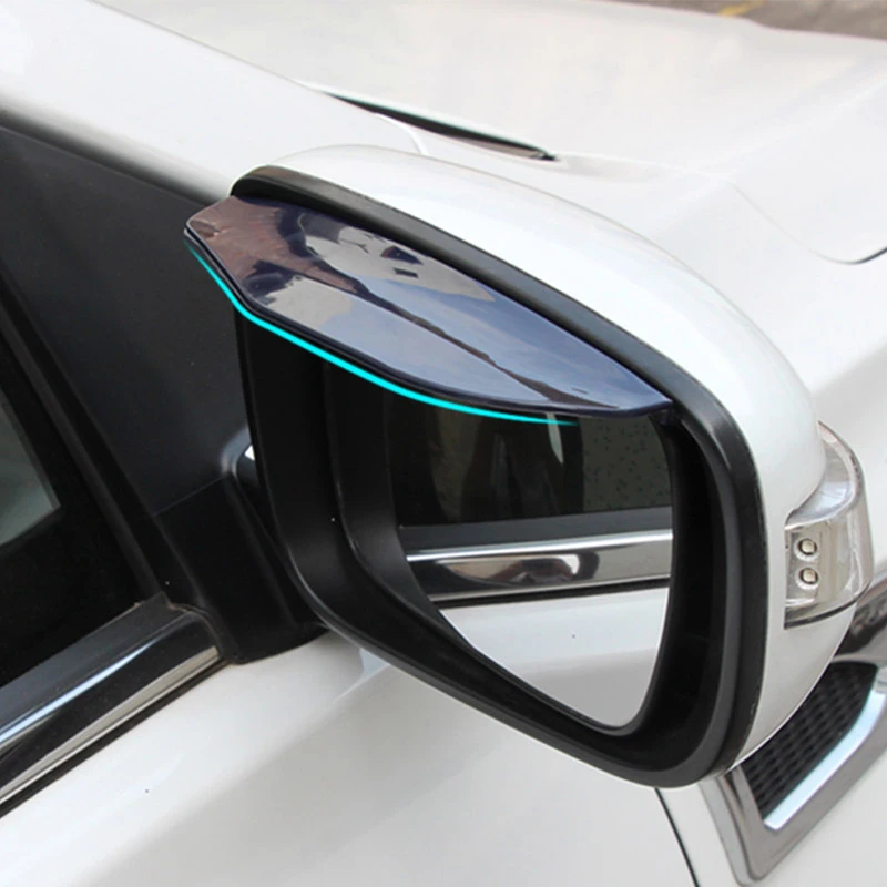 Car Rearview Mirror Eyebrow Rain Block Blades Universal Use Flexible PVC Back Shade Water Cover Rainproof | Автомобили и