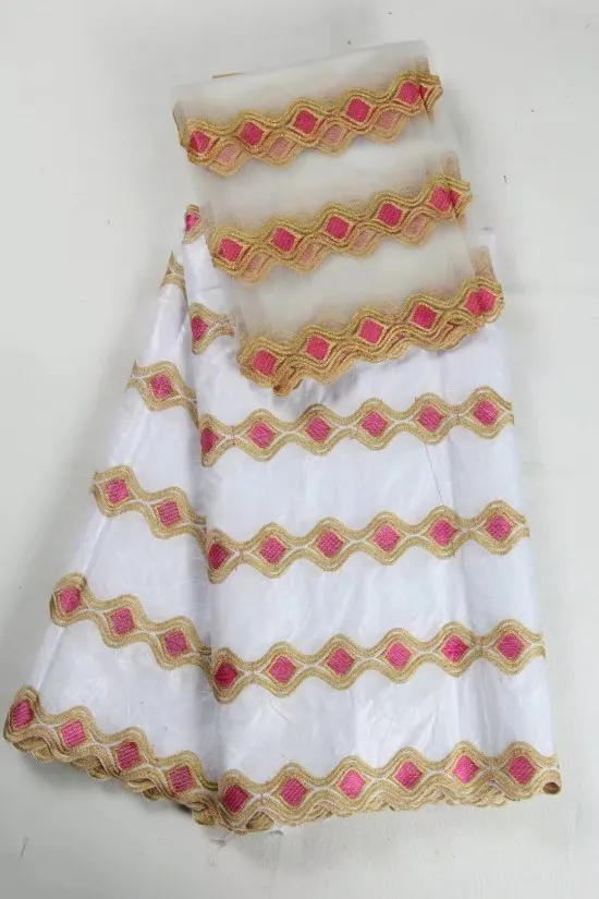 Базен Ткань с бисером 2017 Африканский Кружево Высокое качество Бесплатная