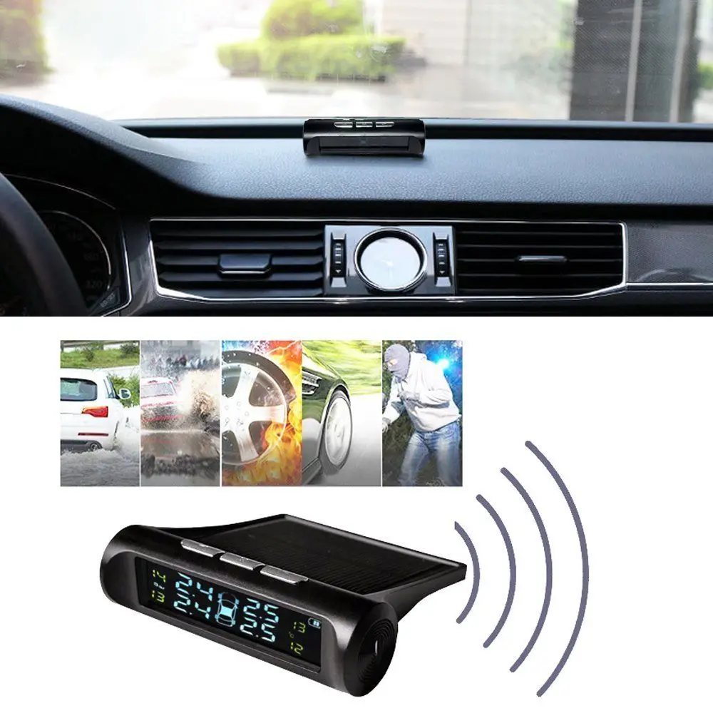 433 92 МГц Автомобильный Солнечный USB шин Давление монитор TPMS тестер Встроенный