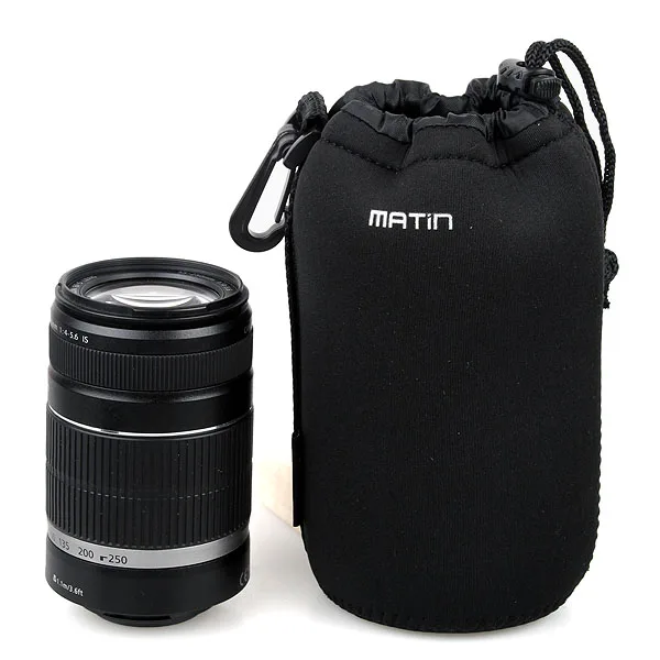 

10 Pcs New L Size Matin Neoprene Soft Protector Camera Lens Pouch Bag Case For Canon Nikon Sony High Quality