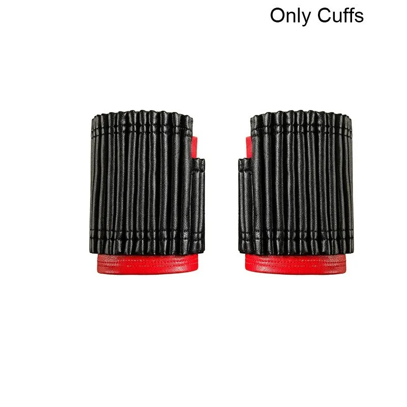 Only cuffs Мстители эндгейм 4 черный костюм вдовы Наташа романофф Косплей Взрослый Хэллоуин только комбинезон ремень кобура сапоги аксессуары - Цвет: Only cuffs