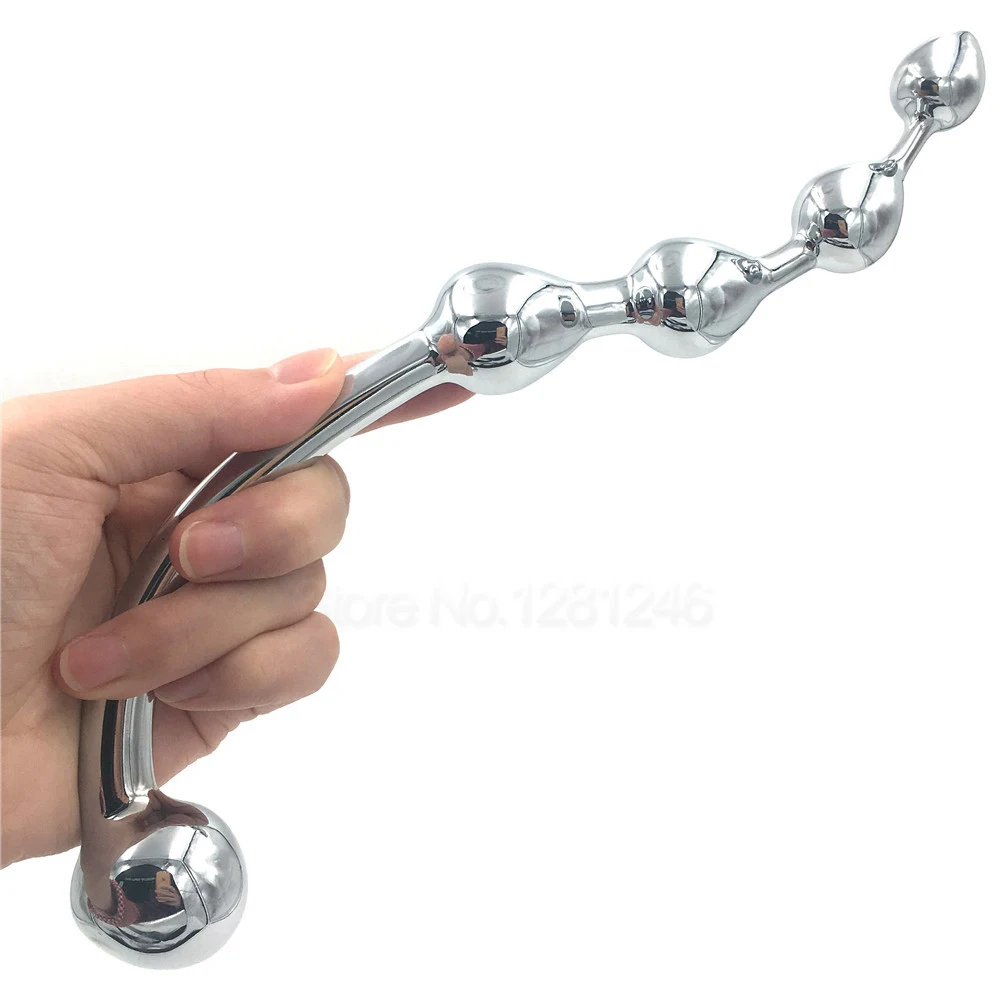 316L Stainless Steel G Spot Wand Massage Stick Heavy Anus Bead P-Spot Stimulator Plug Dildo Chastity Anal Sex Toy For Women Men | Красота и