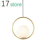modern simple living room dining room hanging ring lamp nordic creative bedroom head of a bed ball lamp net cafe art chandelier