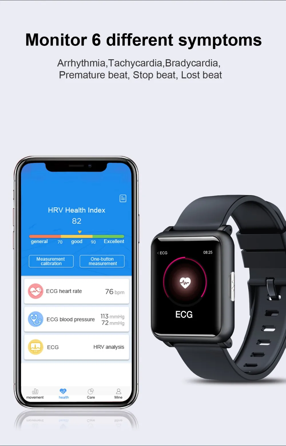 Смарт-часы ЭКГ PPG пульсометр кровяное давление фитнес-часы IP67 водонепроницаемые Смарт-часы для IOS Android телефон часы