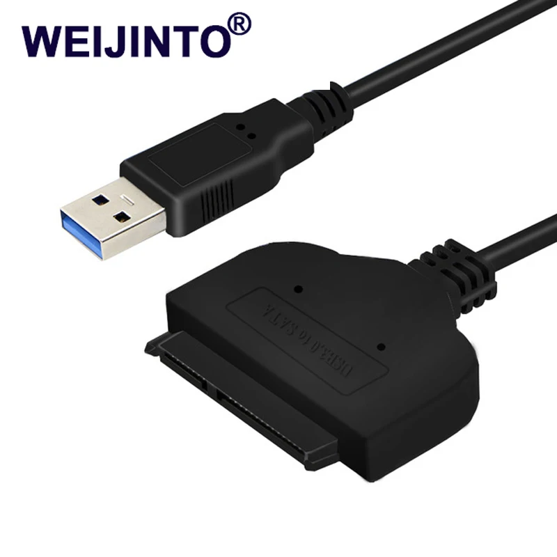 Адаптер WEIJINTO с USB 3 0 на SATA3 22 контактный sata кабель для 2 5 SSD HDD HD драйвер жесткого
