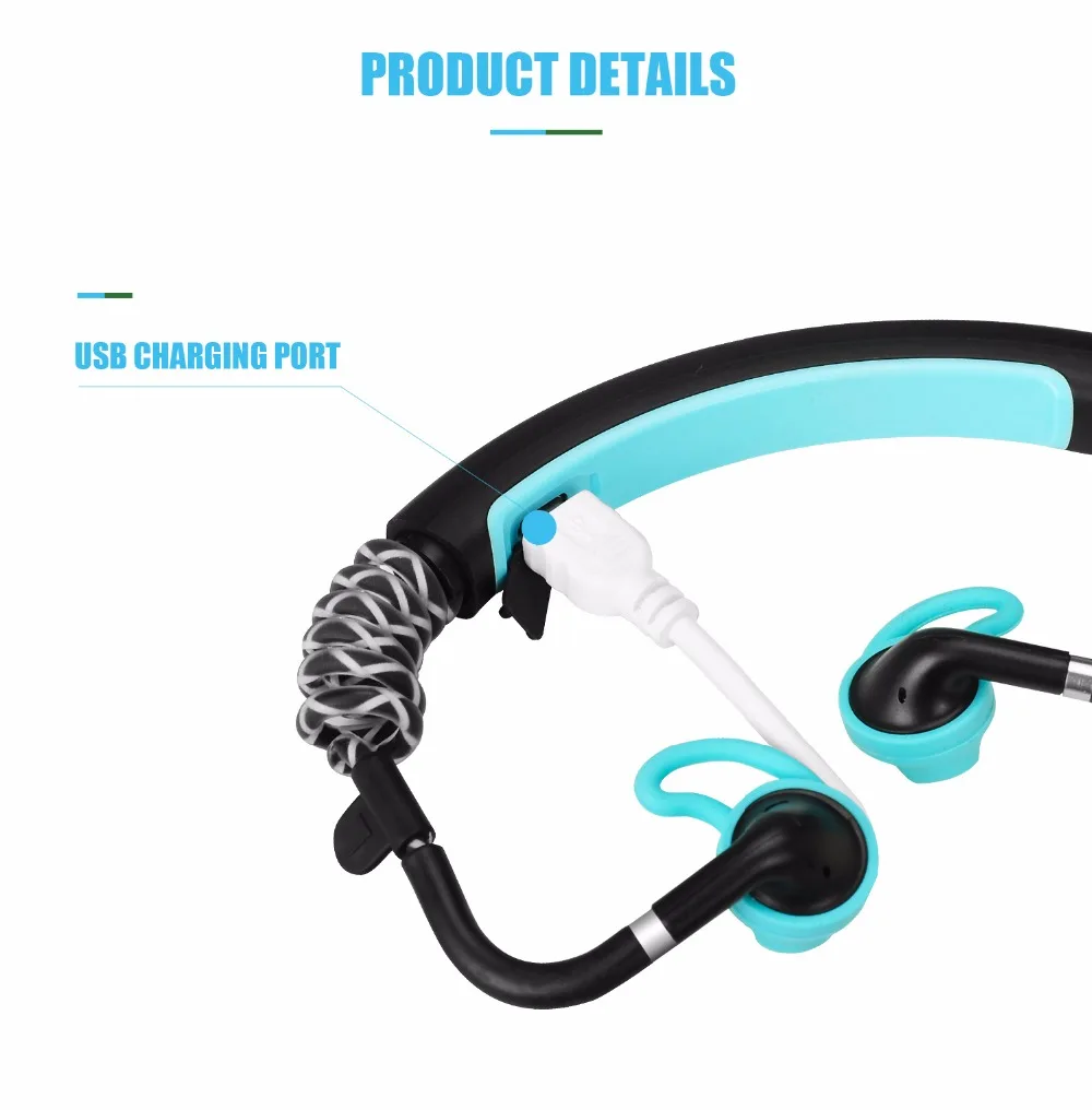 Беспроводные наушники Stick Spring эластичные Bluetooth-наушники прозрачная Музыкальная