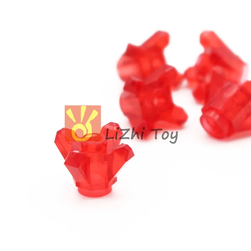 

MOC Bricks Rock 1 x 1 Crystal 4 Point DIY Enlighten Block Bricks Compatible with Assembles Particles
