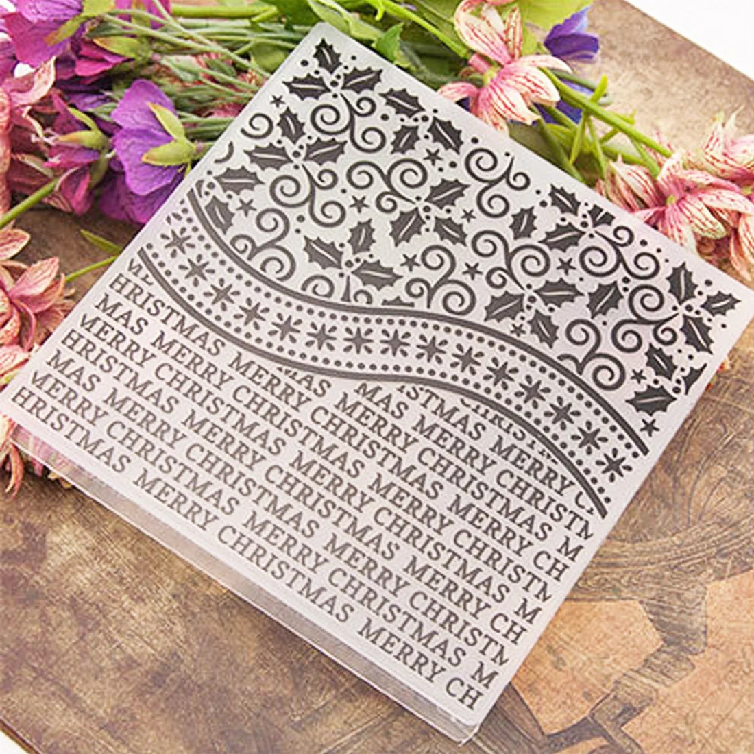 2 DIY пластиковый с тиснением папка для подарка Скрапбукинг нерегулярные кирпичи Тип фотоальбом карты бумажный ремесленный шаблон формы - Цвет: 2